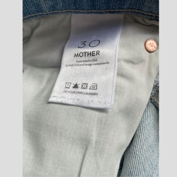 MOTHER High Waisted Tunnel Vision Sneak Jeans (Sippin' Sweet Tea) Size 30 NWT - Picture 9 of 9